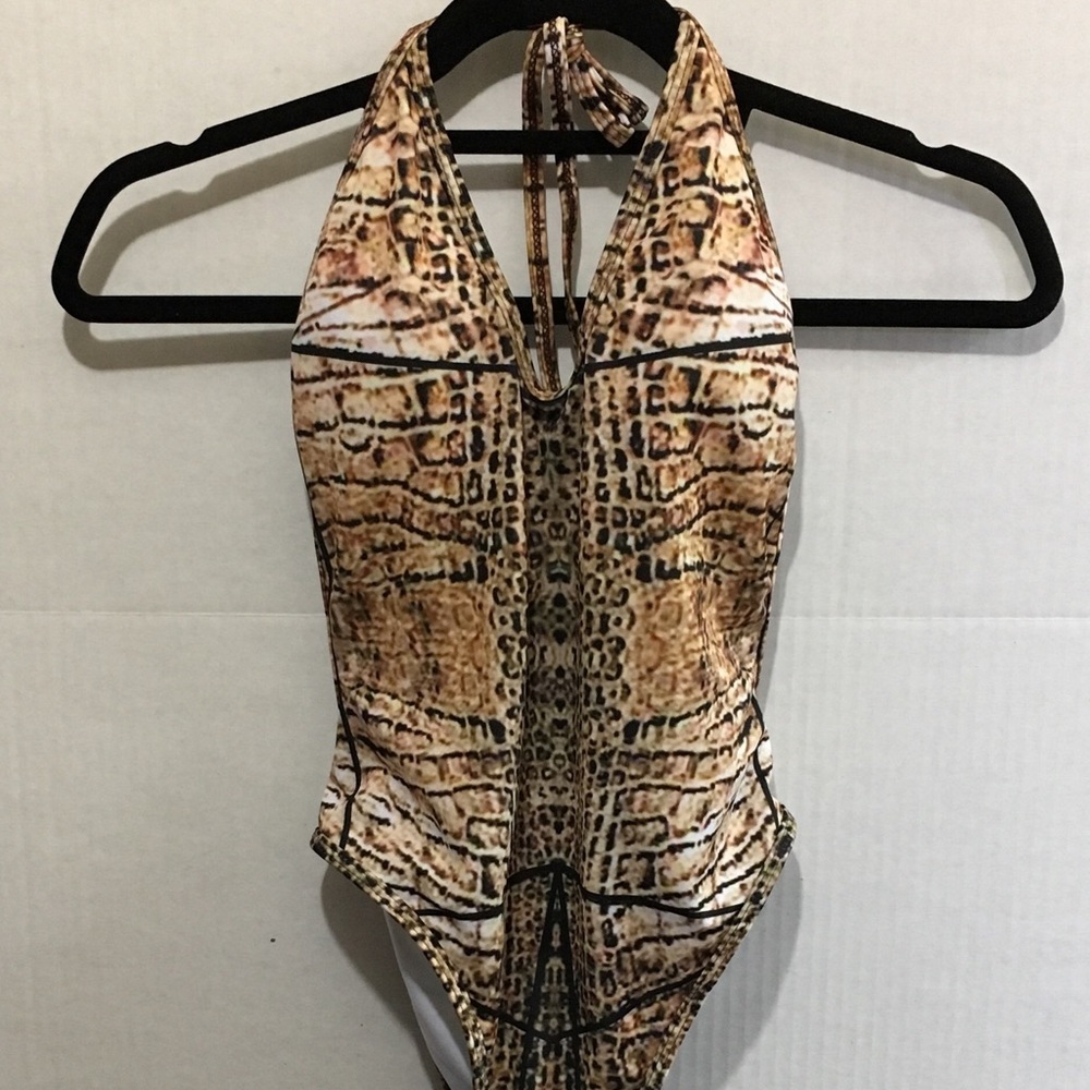 One Piece Animal Print Swimsuit, Size Small